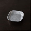 Beatriz Ball Sierra Modern Ripples Small Gun Metal Bowl, W/Gold Spoon