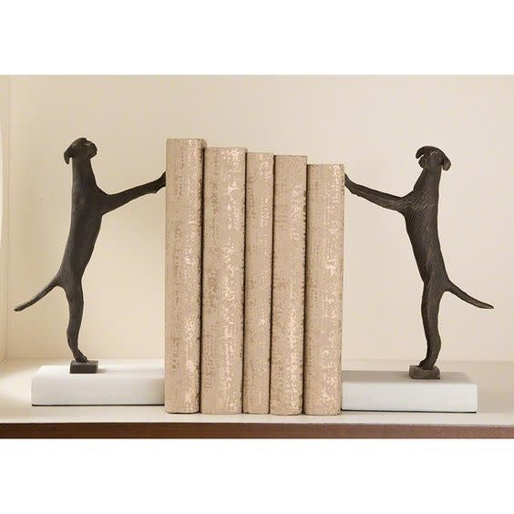 Global Views Golden Retriever Bookends, Pair