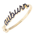 Auburn Cursive Enamel Bracelet