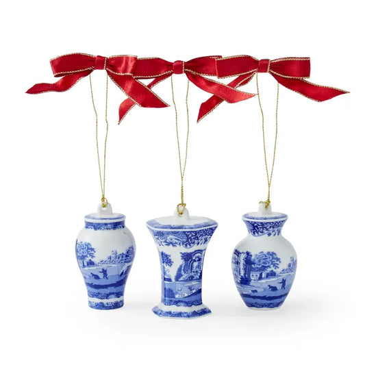 Blue Italian Christmas Ornaments
