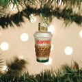Old World Coffee to Go Glass Ornament