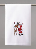 Drink Reindeer with Santa Tea Towel