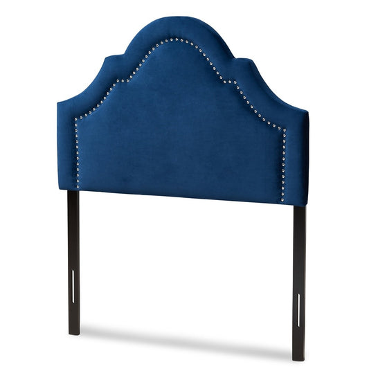 Baxton Studio Rita Headboard - Twin, Navy Velvet