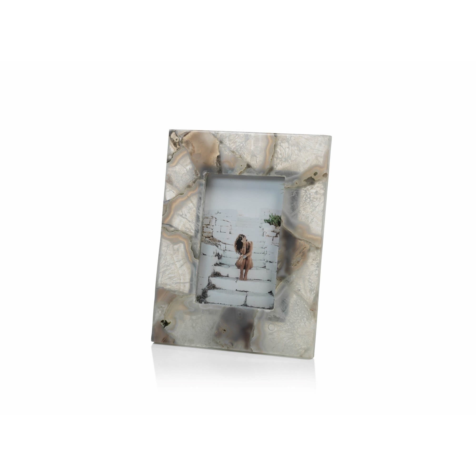 Zodax Preto Agate Photo Frame, 4x6