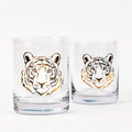 Tiger Rocks Glass, Set of 2