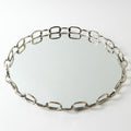 Global View Linked Mirrored Tray Nickel Large