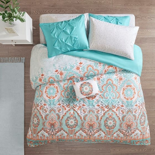 Boho 8 Piece Comforter and Sheet Set, TwinXL