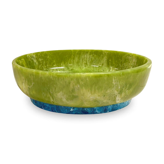 Resin Rio Large Oval Bowl, Green/Blue