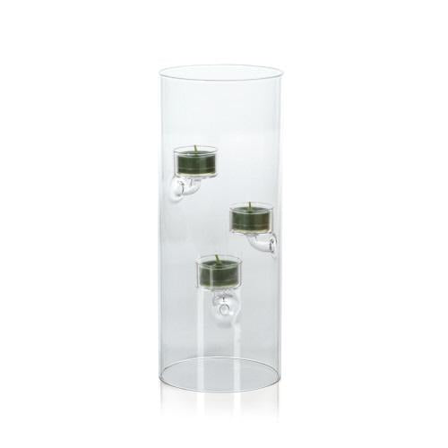 Suspended Glass Tealight Holder Hurricane, 4.75x11