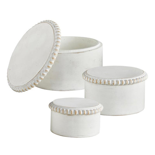 Round Bead Box, Set of 3