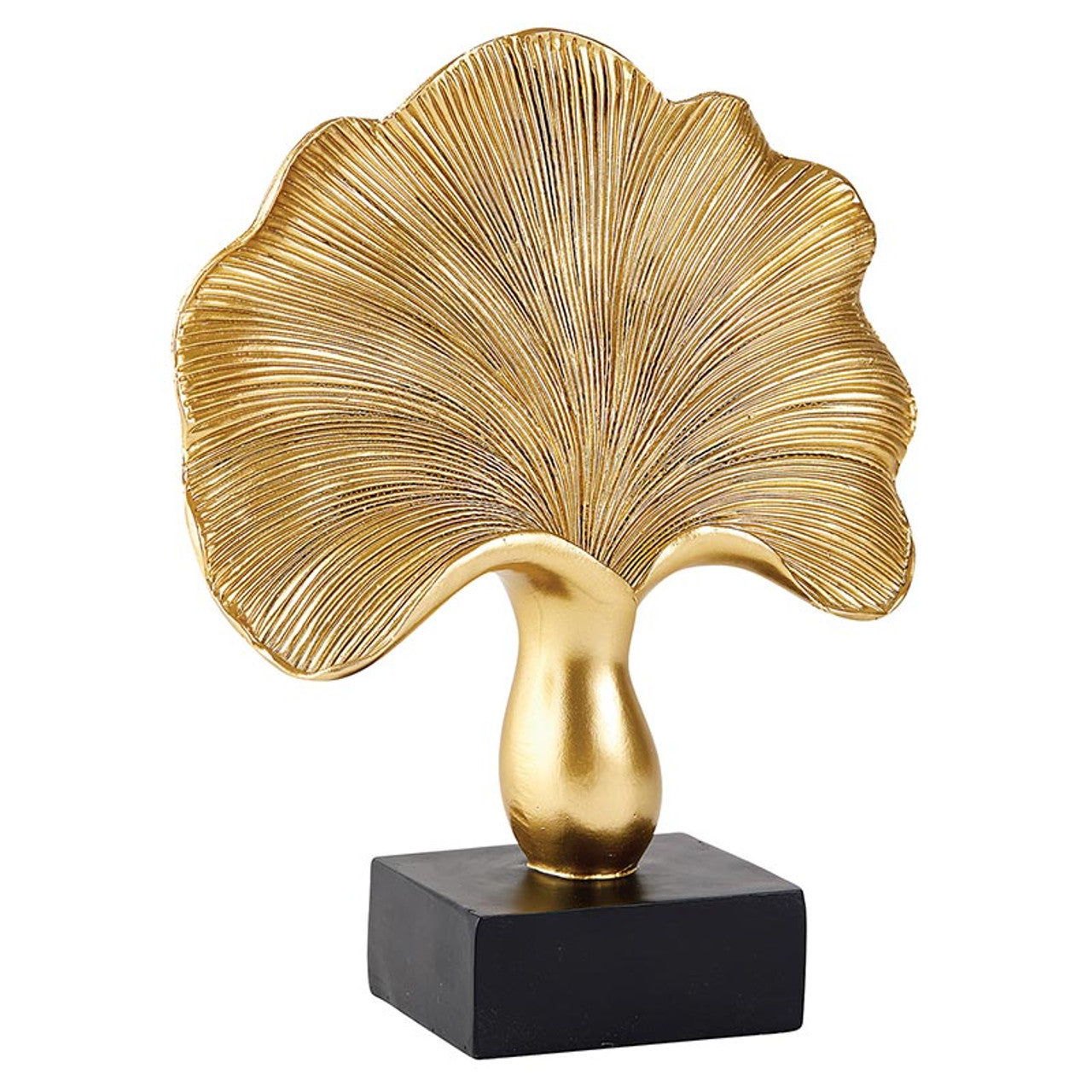 Gold Ginkgo Flower Statue, Large