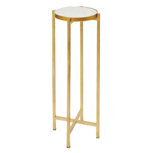 Marble Top Iron Side Table