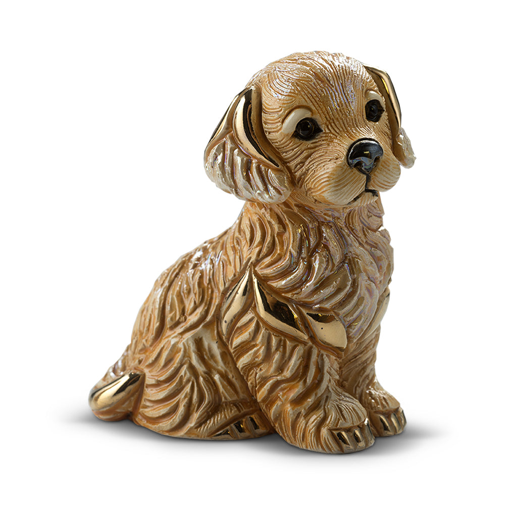 De Rosa Golden Retriever Puppy Figurine