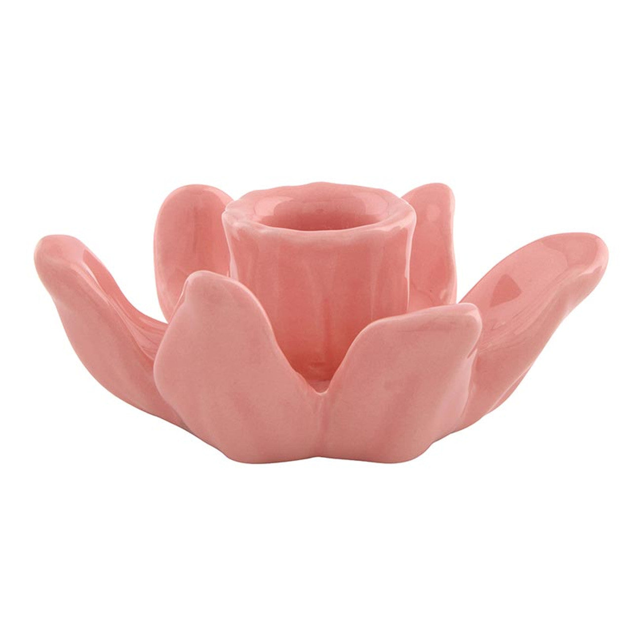 Pink Flower Candle Holder