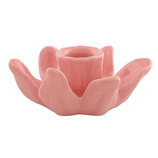 Pink Flower Candle Holder
