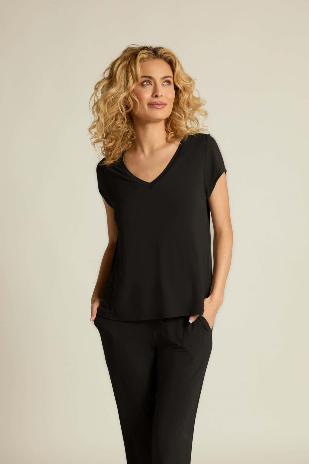 FPD Classic V Neck Shirt, Black, XL