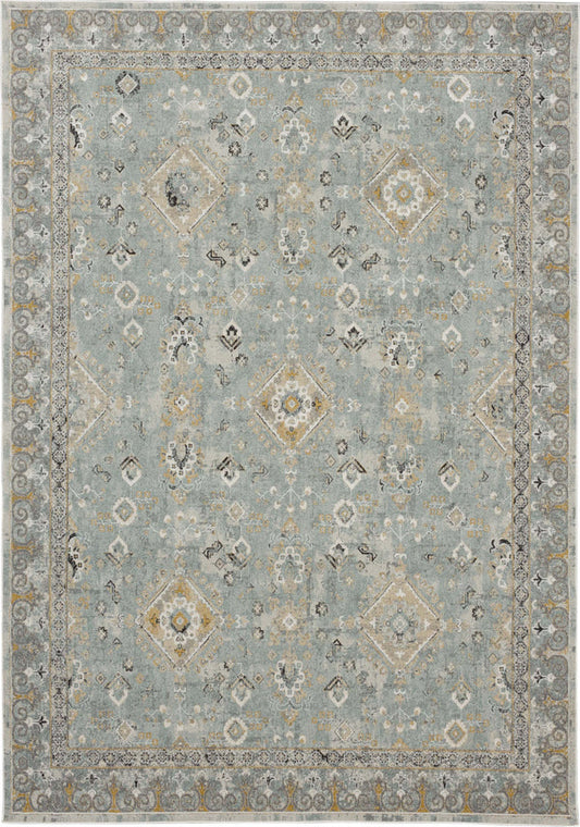 Karastan Windemere Ravenglass Blue 8x10 Rug