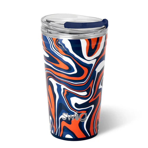 Fanzone Navy + Orange Cup, 24 Oz