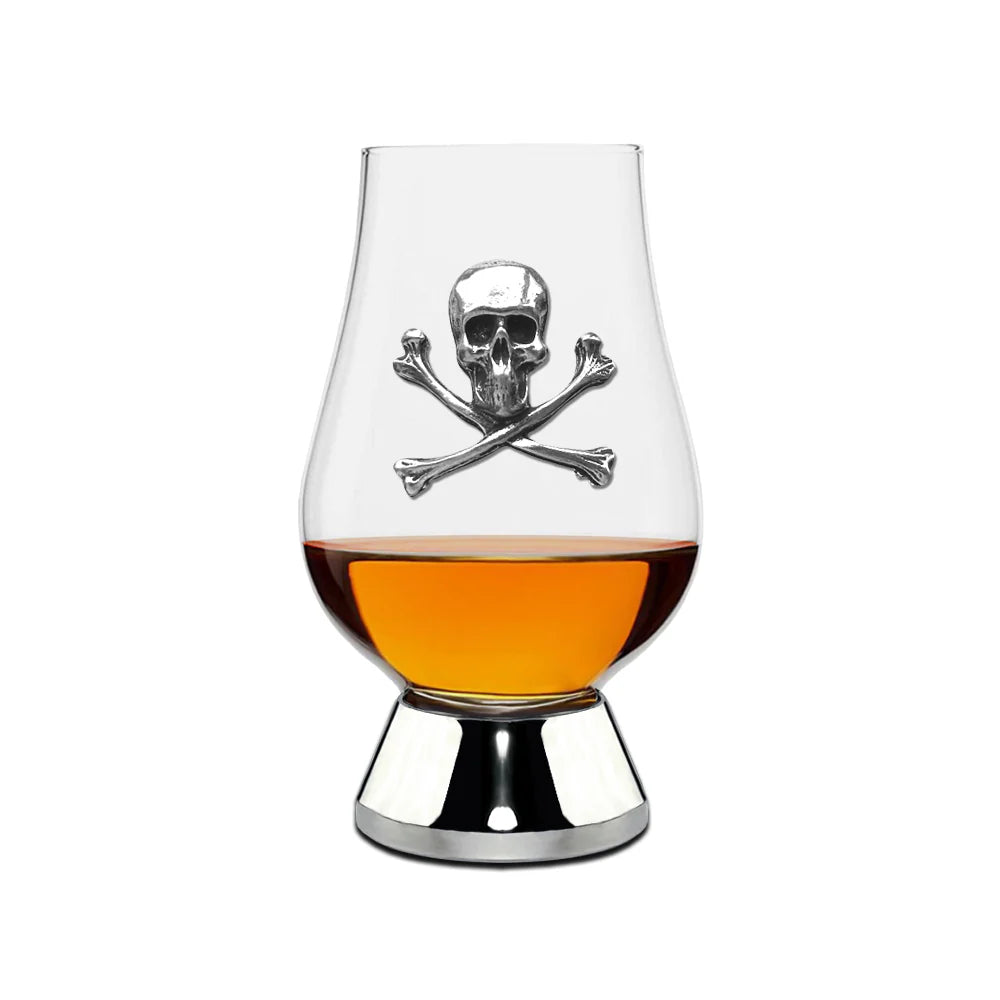 Wee Glencairn Tasting Glass, Skull and Cross Bones
