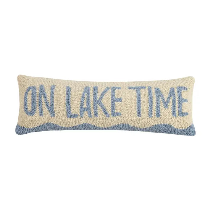 On Lake Time Lumbar Pillow