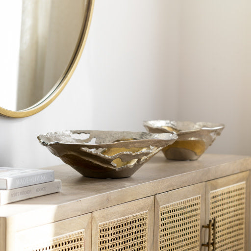 Surya Decorative Bowl, Large , Aluminum