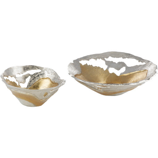 Surya Decorative Aluminum Bowl, Small