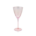 Zodax Red Wine Apertivo Glass, Luster Pink