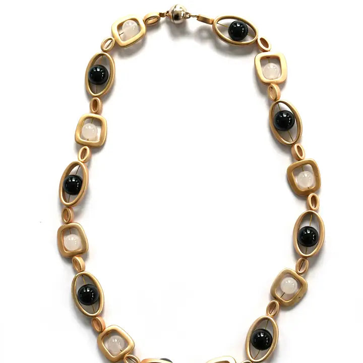 Sea Lily Gold Geo Short Necklace