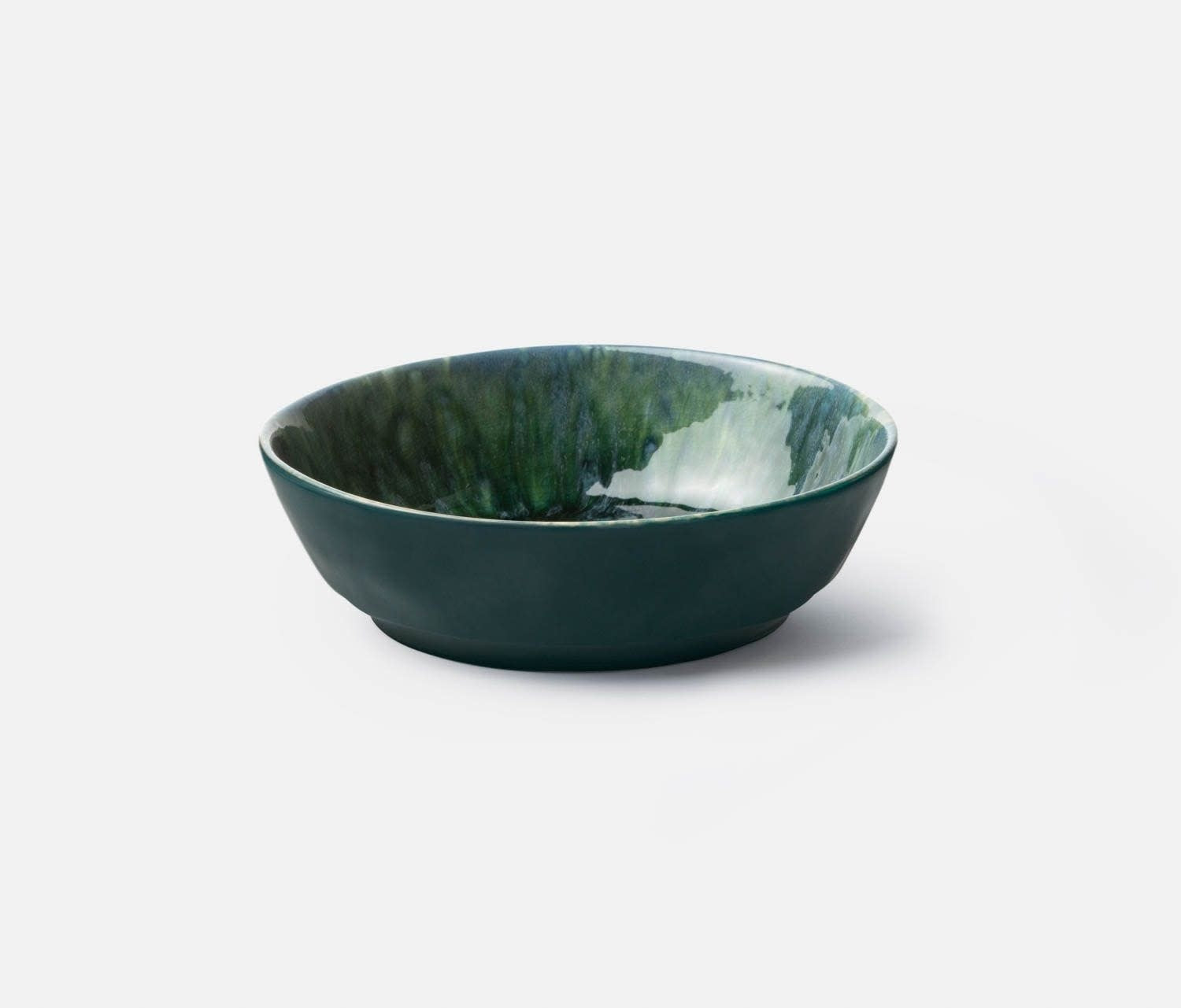 Blue Pheasant Teal Reactive Soup Bowl Set of 4 BRIA