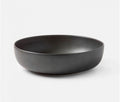 Blue Pheasant Marcus Round Serving Bowl, Black Glaze