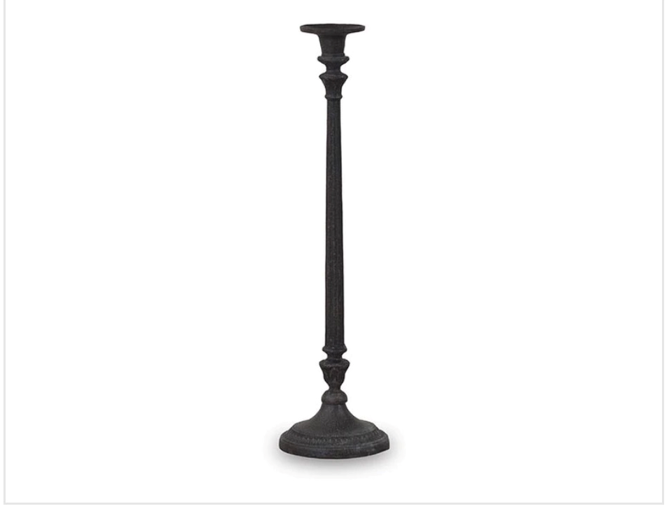 Bramble Regency Iron Candlestick