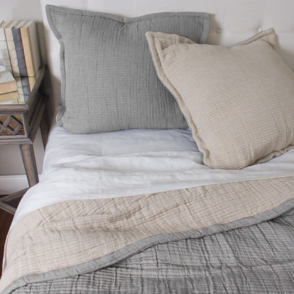 Amity Home Dorian Coverlet, Grey, Queen