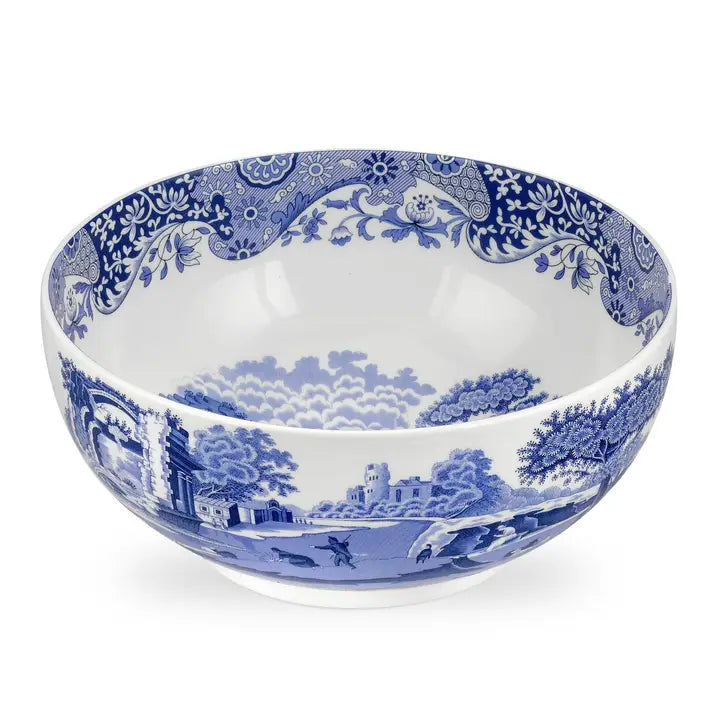 Spode Blue Italian 10.75 inch Deep Round Bowl