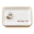 Faith Hope and Love Trinket Dish