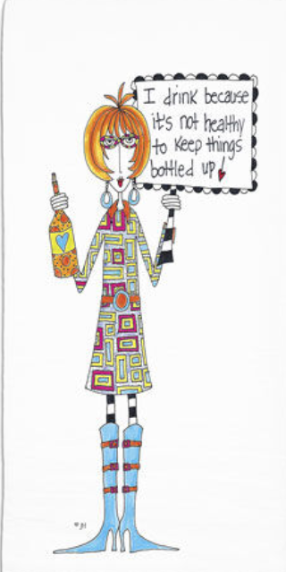 CJ Bella I drink because its not healthy to keep things bottled up