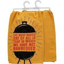 Primitives by Kathy tea towels Wasted Day"