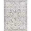 Surya Dresden Polyester Rug, White, Gray, Denim, Mustard, 5x7'5"