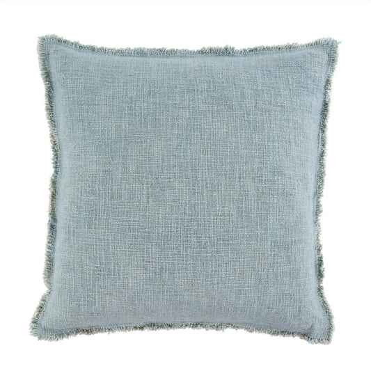 Indaba Selena Linen Pillow, Duck Egg, 20X20