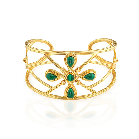 Monique Gem Cuff Malachite