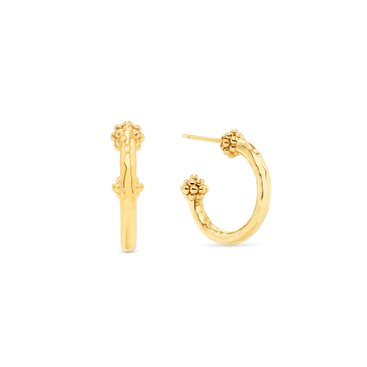 Berry Slice Gold Hoop Earrings, Small,