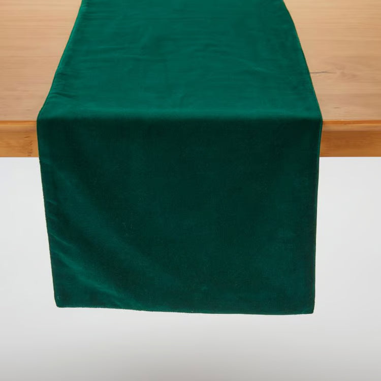Green Velvet Table Runner
