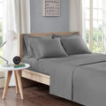 Intelligent Design Sheet Set with Side Pockets, Gray, Twin XL