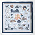 Auburn University Striped Silk Scarf