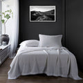 HIEND Coverlet, Full/Queen, Waffle Weave, White