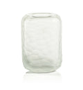 Zodax Hammered Frosted  Clear Glass Vase, Large