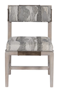 Vanguard Chatfield Dining Chair, Haystack Flannel with Leather Wrp