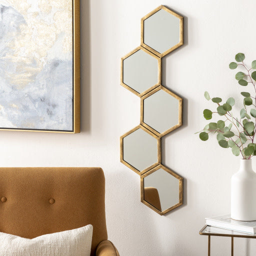 Surya Slim Wall Mirror, Hex