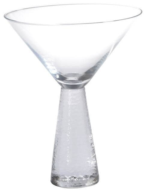 Zodax Livogno Martini Glass - Hammered stem