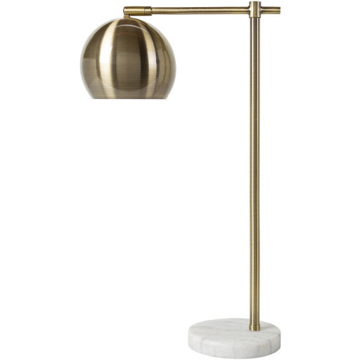 Surya Hartford Desk Lamp, Gold, 21x15x6