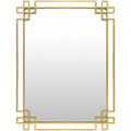 Surya Gold Greek Key Wall Mirror
